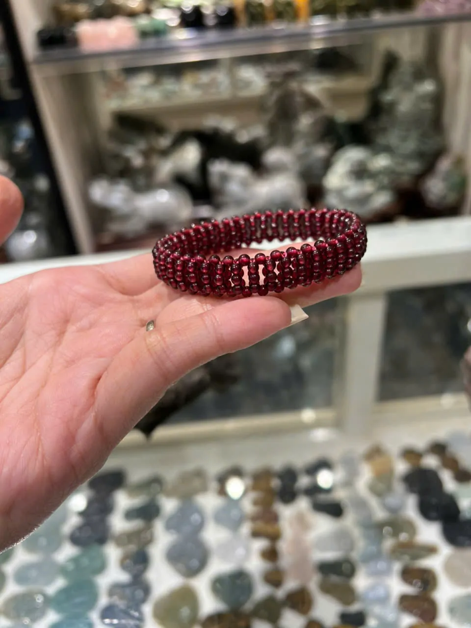 Vòng hạt lựu li ti kết chuỗi A+(16.2gr) S6217-S1-956