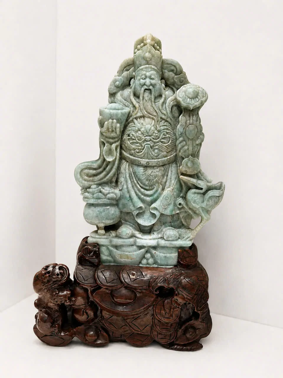 Tượng Thần Tài Ngọc Phỉ Thúy NS111