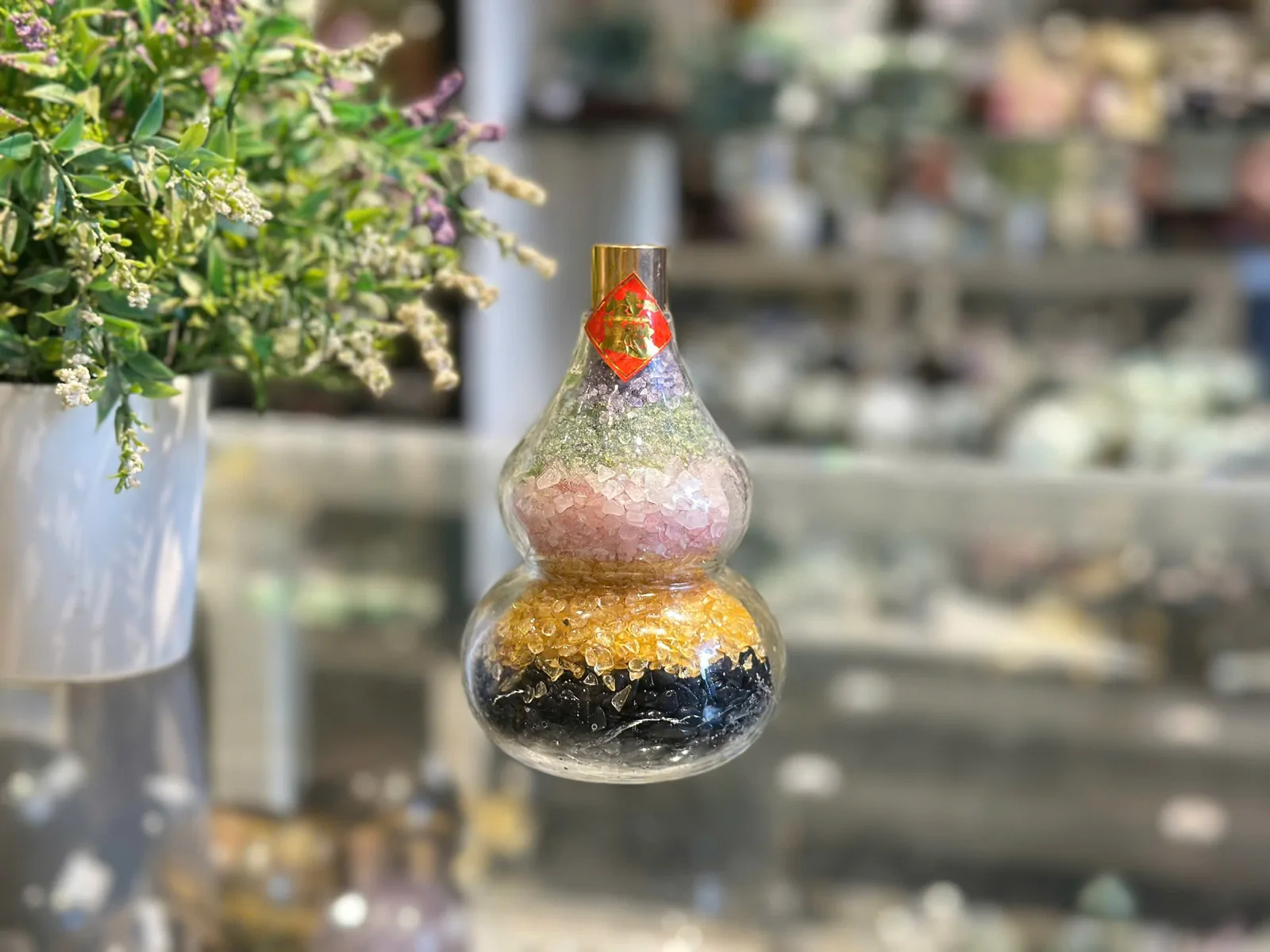 Hồ lô ngũ hành thạch anh lớn K032