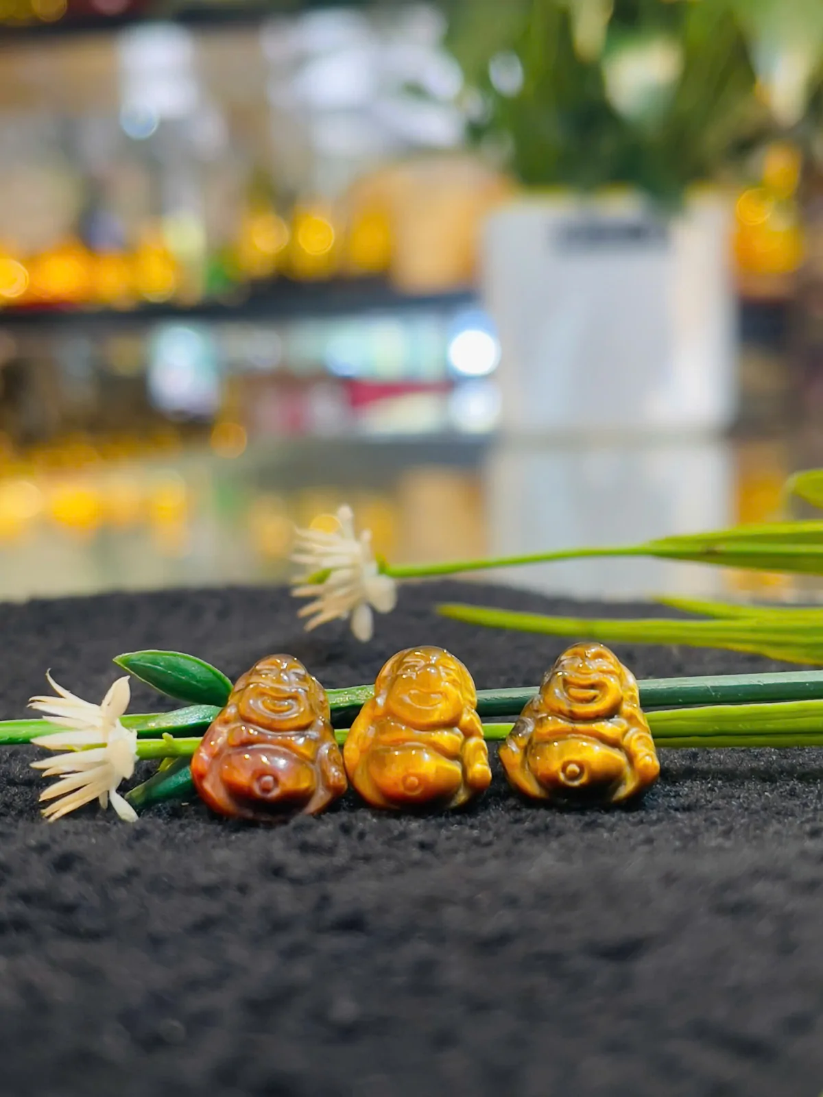 Mặt nhẫn Phật di lạc mắt mèo S6070