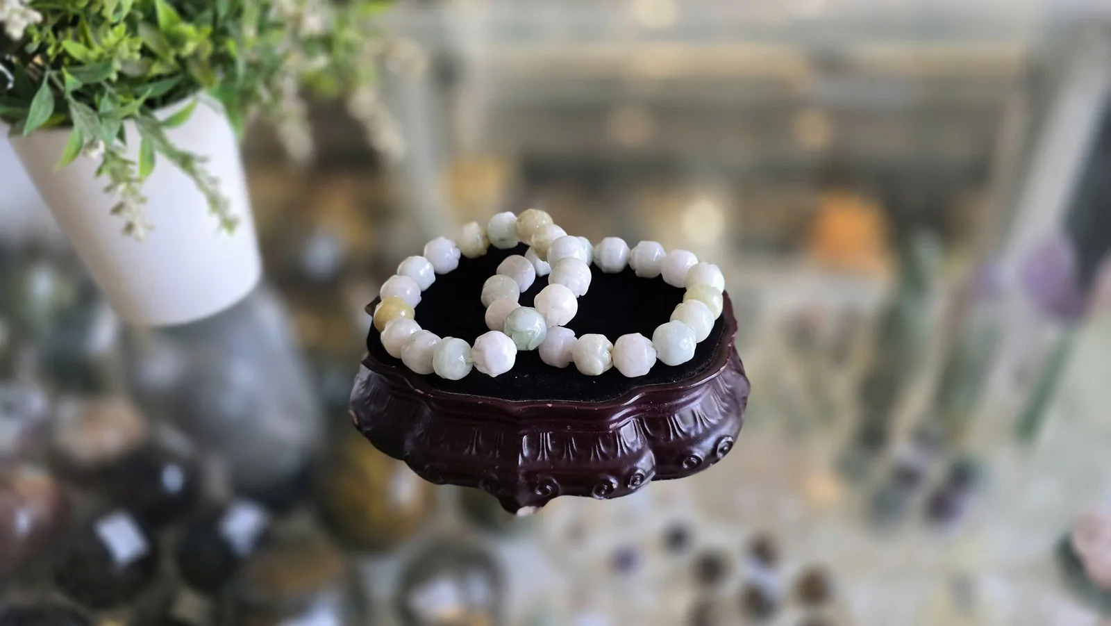Chuỗi phỉ thúy mẫu đơn lớn S6152