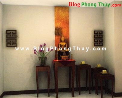 Bố trí không gian thờ cúng theo Phong Thủy
