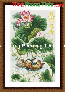 Treo tranh uyên ương trong phòng ngủ theo phong thủy