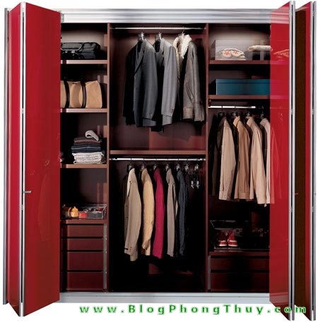 Phong thủy tủ quần áo