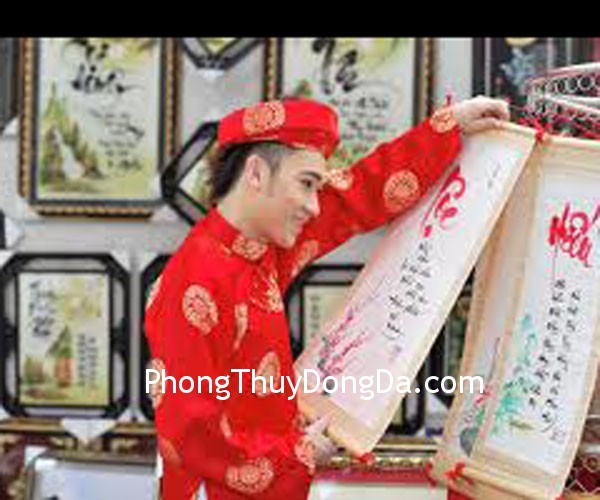 thu phap Bài trí thư pháp