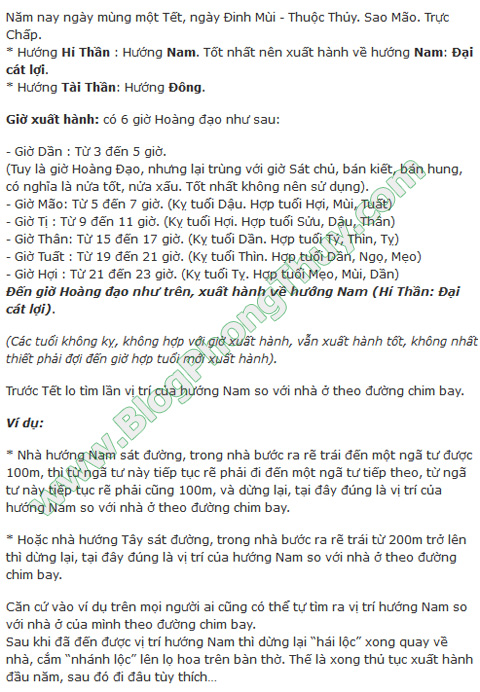 XUẤT HÀNH, CHỌN TUỔI XÔNG NHÀ (XÔNG ĐẤT), KHAI TRƯƠNG ĐẦU NĂM QUÝ TỴ (2013). xuat hanh dau nam 03 Xuất hành, chọn tuổi xông đất, khai trương đầu năm Quý Tỵ 2013