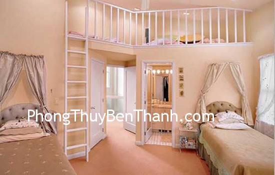 Bố trí phòng cho con trai và con gái