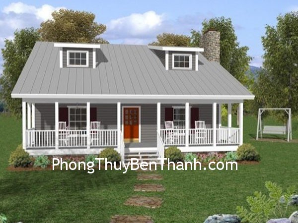 Khi cửa chính đối diện hướng Bắc