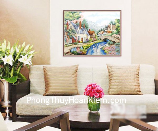 trang-tri-nha-voi-tranh trang tri nha voi tranh Hướng đến thần khí của ngôi nhà
