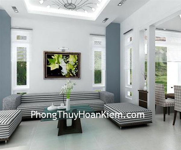 tranh- nam- ngang tranh nam ngang Treo tranh trang trí phải phối hợp hài hòa với kết cấu không gian