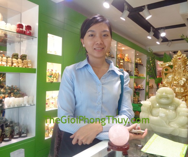 Chị Thảo - Khách hàng mua Quả cầu Thạch Anh Hồng FQC201-2007