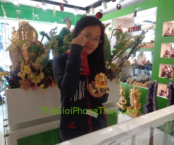 Chị Linh - khách hàng mua chuông gió FCG1246, Thiềm Thừ vàng FE069 và khỉ vàng FE371G