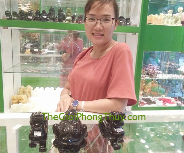 Chị Đạt-Khách hàng mua Tỳ hưu hắc ngà có cánh 6 tấc (trung) FGM008 và Thiềm thừ hắc ngà (5 tấc ) FGM155