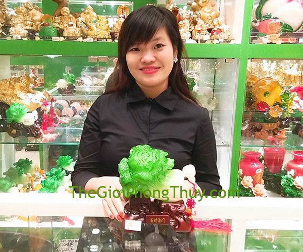 Chị Trang-Khách hàng mua Bắp cải xanh gối đồng tiền gỗ nhỏ - bách tài lâm môn FK194M.