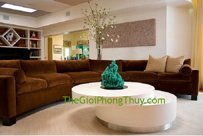 Những lưu ý cần biết  khi trang trí phòng khách bằng đá phong thủy