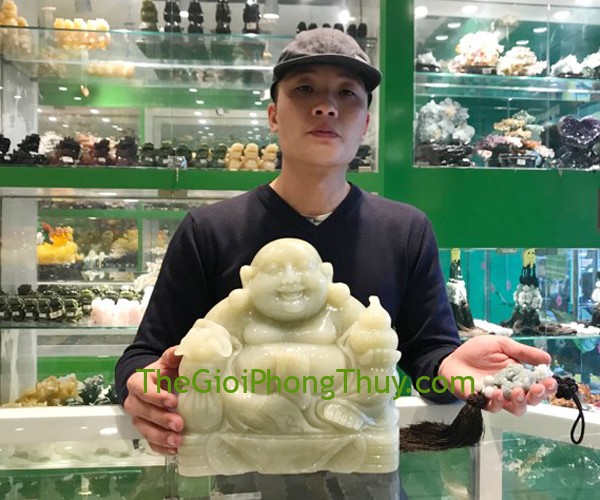 Anh Ninh-Khách hàng mua Di Lạc đá Cẩm Thạch ngồi	FPDL-CTN và Ngọc bội 2 tỳ hưu PT vân đẹp A++ FS6420.