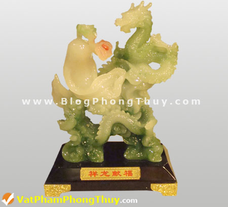 rong xanh bang bot da va cu sam Rồng Xanh ( Thanh Long ), tác dụng phong thủy và cách sử dụng