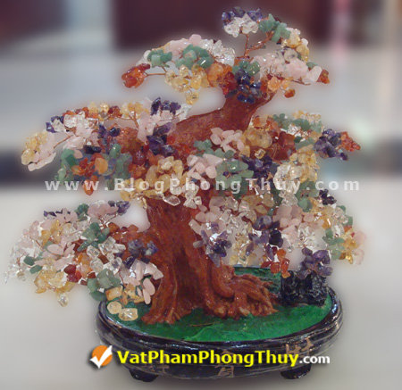 cay tai loc hn 01 19 kiểu Cây Tài Lộc chế tác từ đá phong thủy, vật phẩm trưng bày độc đáo