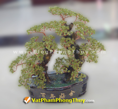 cay tai loc hn 03 19 kiểu Cây Tài Lộc chế tác từ đá phong thủy, vật phẩm trưng bày độc đáo