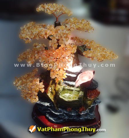 cay tai loc hn 07 19 kiểu Cây Tài Lộc chế tác từ đá phong thủy, vật phẩm trưng bày độc đáo