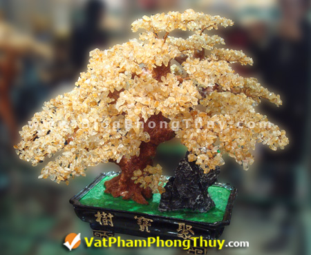 cay tai loc hn 16 19 kiểu Cây Tài Lộc chế tác từ đá phong thủy, vật phẩm trưng bày độc đáo