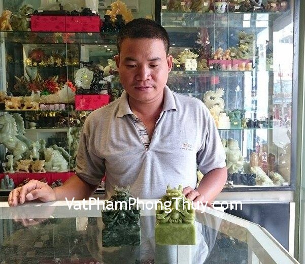 Anh Thời - Khách hàng mua Ấn rồng Lam ngọc H037