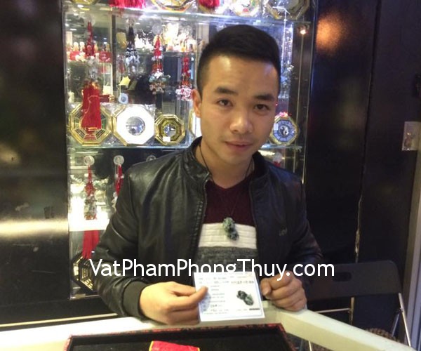 Anh Trứ- khách hàng mua tỳ hưu ngọc Phỉ Thúy S957-S2-5445