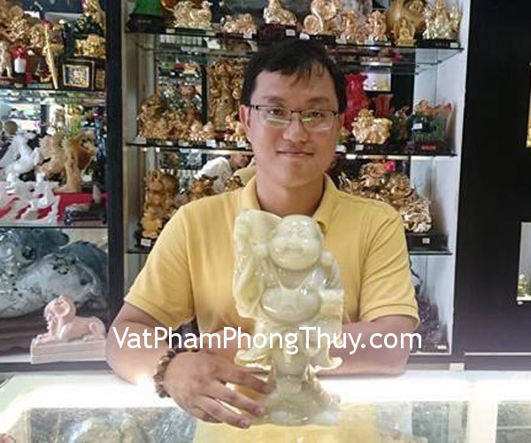 Anh Nam - khách hàng mua tượng phật di lạc cẩm thạch đứng PDL-CTD