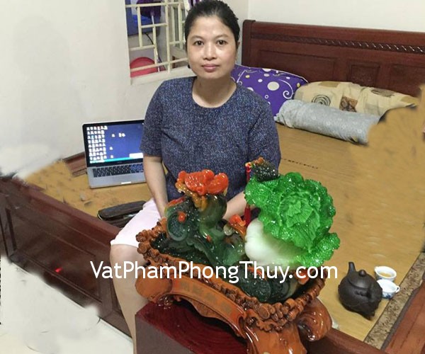 Chị Mai Anh - khách hàng mua tỳ hưu kéo bắp cải K112M