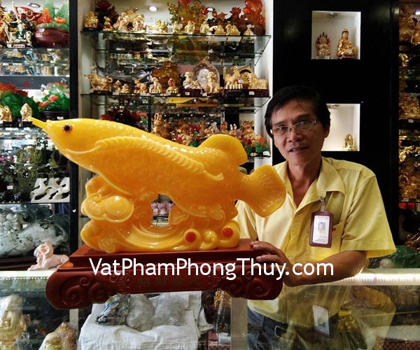 Anh Thanh - khách hàng mua tượng chiêu tài kim long H281G
