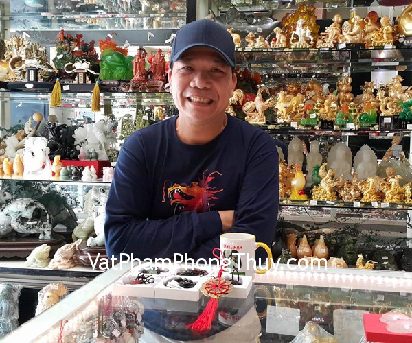 Anh Quý - khách hàng mua mặt phật bản mệnh S6340, mặt tỳ hưu ngọc đông linh S932, xâu tiền 10 xu và chuỗi trang sức đeo tay