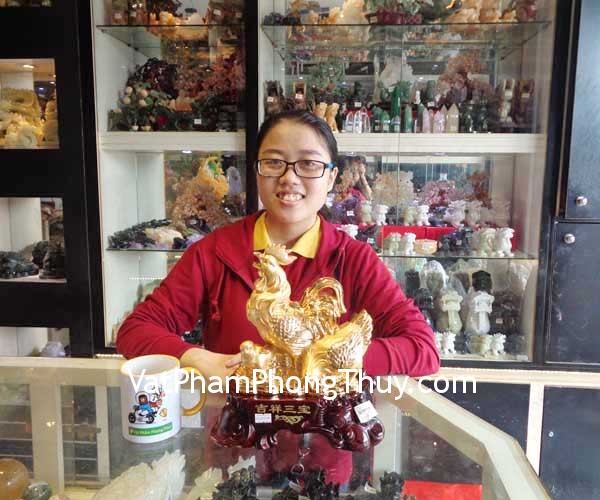 Chị Ni - khách hàng mua Gia đình gà trên tiền-Cát tường tam bảo G009A