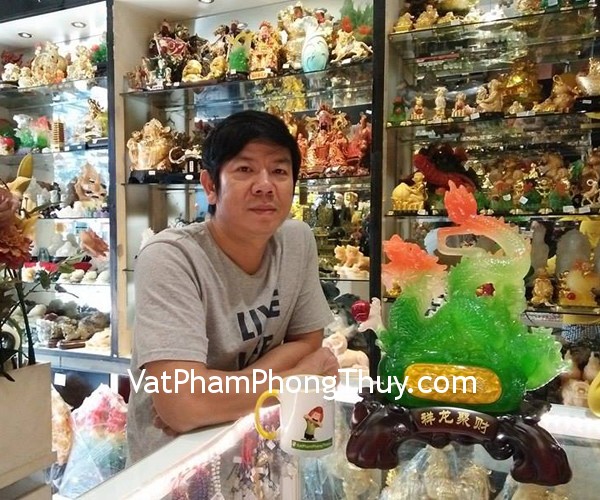Anh Cường - Khách hàng mua tượng rồng xanh ôm ngọc K159M