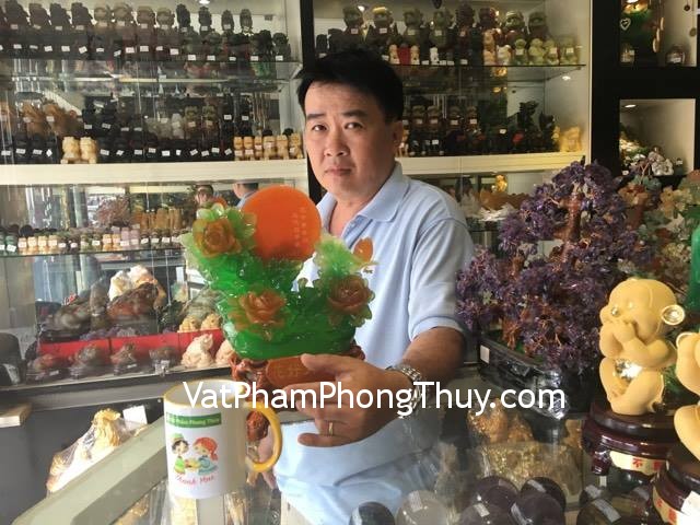 Anh Huy - khách hàng mua tượng hoa mẫu đơn H214G