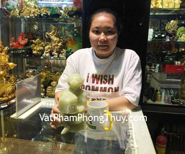 Chị Trang - Khách hàng mua Tượng Khỉ cẩm thạch lớn K888M