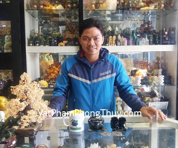 Anh Nam - khách hàng mua Cặp Tỳ hưu thạch anh đen GM009, Thiềm thừ đá Lam ngọc GM026, Đồng tiền hoa mai liền CC1139