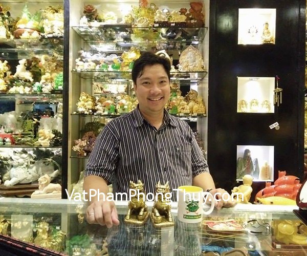 Anh Minh - khách hàng mua cặp kỳ lân đồng D220, mặt ve phỉ thúy S6509 và dây rút số 8 S166