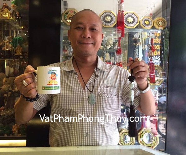 Chú Minh - Khách hàng mua ngọc bội tỳ hưu Phỉ Thúy chữ Phước  A+ S6421 và phật bản mệnh Phỉ thúy lớn A+++ (Dậu) S6508-7
