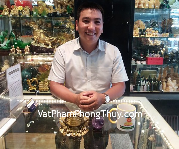 Anh Bình - Khách hàng mua Quả cầu thạch anh tím GM142-1247 và Thiềm thừ đồng lớn D213