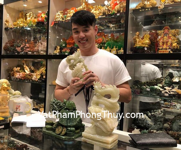 Anh Vinh -khách hàng mua tượng rồng cẩm thạch N074 và long quy GM028