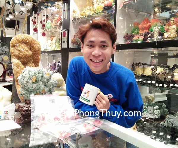 Anh Phong- khách hàng mua mặt tỳ hưu thạch anh hồng S767 và mặt tỳ hưu mắt mèo S931