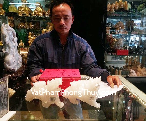 Anh Tịnh - Khách hàng mua Tỳ hưu bạch ngọc GM004