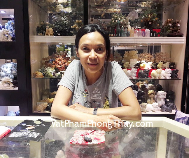 Chị Mỹ Phương - khách hàng mua Tỳ hưu vẩy rồng đá mắt mèo S931