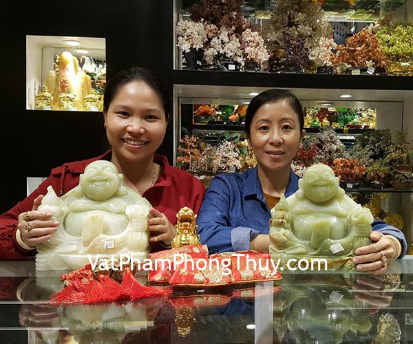 Chị Thi - khách hàng mua mặt tỳ hưu phỉ thúy xanh S5151-5180, nguyên bảo hoàng long R062, tỳ hưu vàng C053A, xâu tiền chiêu tài CC2022, CC1137 và ngọc bội phỉ thúy treo xe