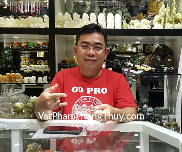 Anh Tuấn - khách hàng mua đĩa thất tinh thạch anh trắng nhỏ GM090