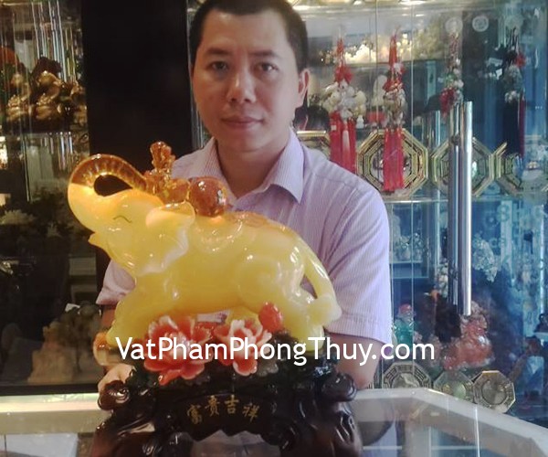 Anh Thịnh -Khách hàng mua Voi ngọc vàng trên núi mẫu đơn C116A
