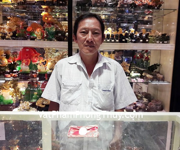 Chú Thành - khách hàng mua Phật A Di Đà ngọc Phỉ thúy S6638-8
