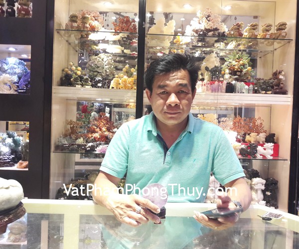 Anh Thạnh - khách hàng mua Quả cầu thạch anh tím GM142-5102