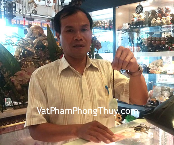 Anh Sứng - khách hàng Phật Phổ Hiền Bồ Tát phỉ thúy vân xanh nhạt (Tuổi Thìn + Tỵ ) S6638-4