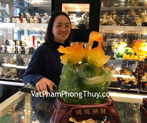 Chị Hường - khách hàng mua tượng long quy H440G
